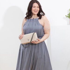 Brand New Lug Strut Shoulder Bag in Metallic Champagne